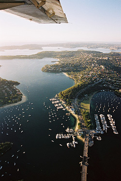 aerial view of Mosman - image courtesy gm photographics