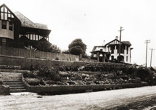 Street garden in Clanalpine Street, c.1920.